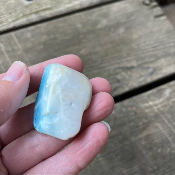 Larimar Gemstone Tumbled Rare Stone - Picture 7 of 16